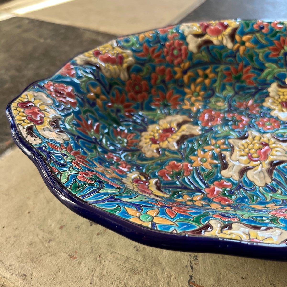 Emaux de Longwy オーバル深皿 | BOLT antique &brocante Emaux de Longwy オーバル深皿 | BOLT antique &brocante