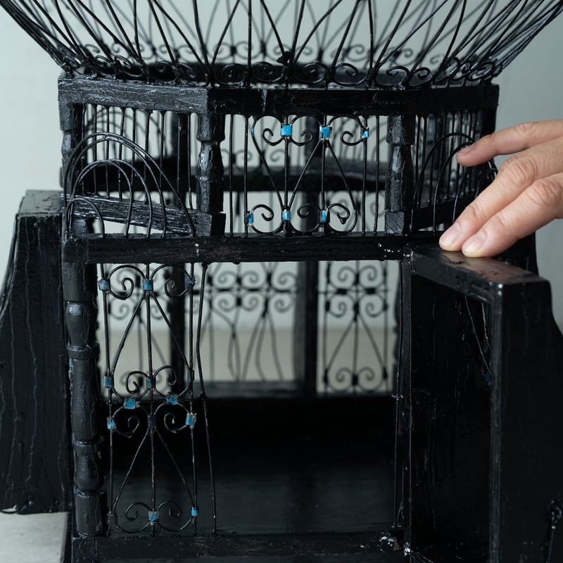 フランスアンティーク黒い鳥籠 | BOLT antique &brocante+design フランスアンティーク黒い鳥籠 | BOLT antique &brocante+design