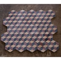 アンティークタイル・幾何学オクトゴナル・1m2(25枚）