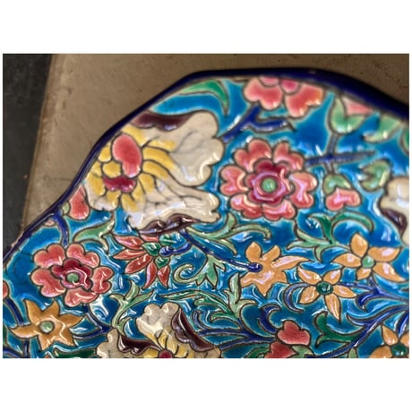 Emaux de Longwy オーバル深皿