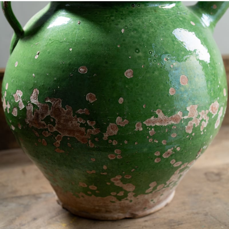 緑釉コンフィポット/水差し/H32.5cm | BOLT antique &brocante＋