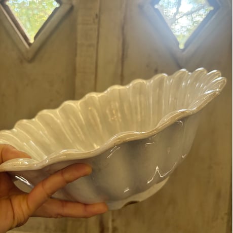 グリニー窯（GRIGNY）輪花サラディエΦ 31cm / Terre de Feu