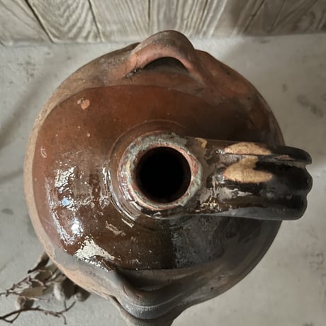 南仏窯の保存用壺・19世紀初頭France/H34cm