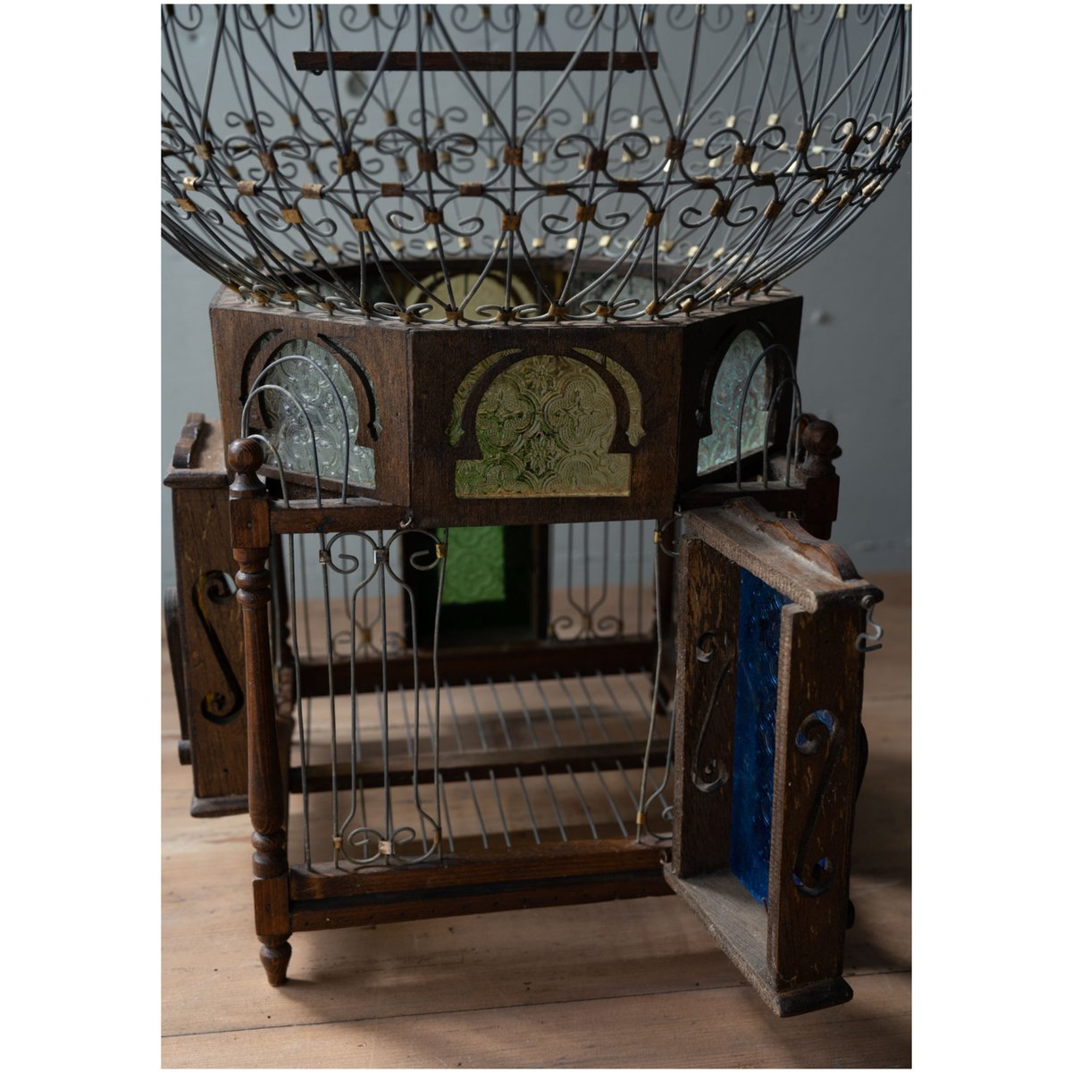 フレンチモロッカン・ガラスの窓の鳥籠 | BOLT antique &brocante＋design