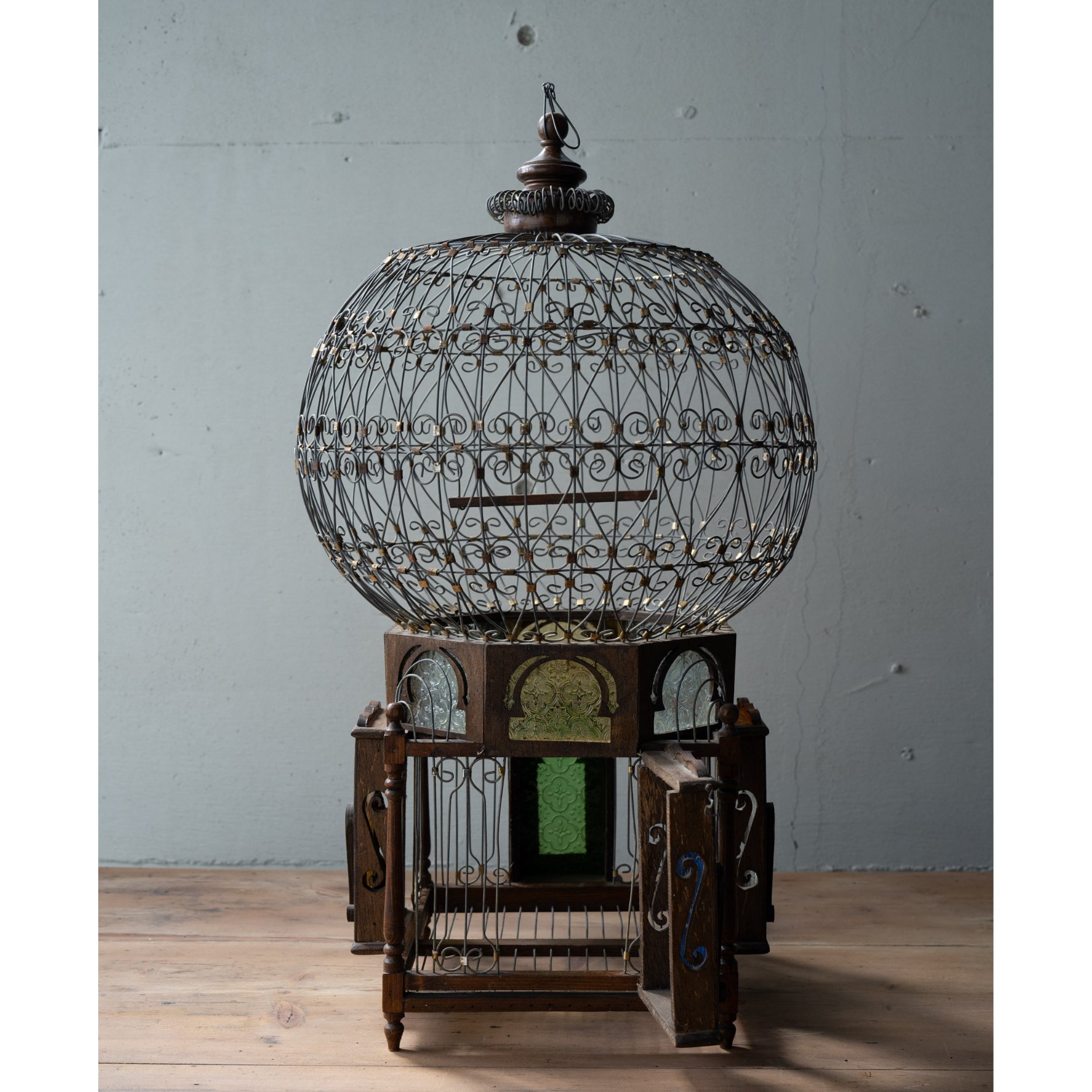 フレンチモロッカン・ガラスの窓の鳥籠 | BOLT antique &brocante＋design