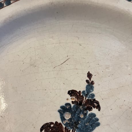 Cul Noir大皿・18世紀Φ30cm