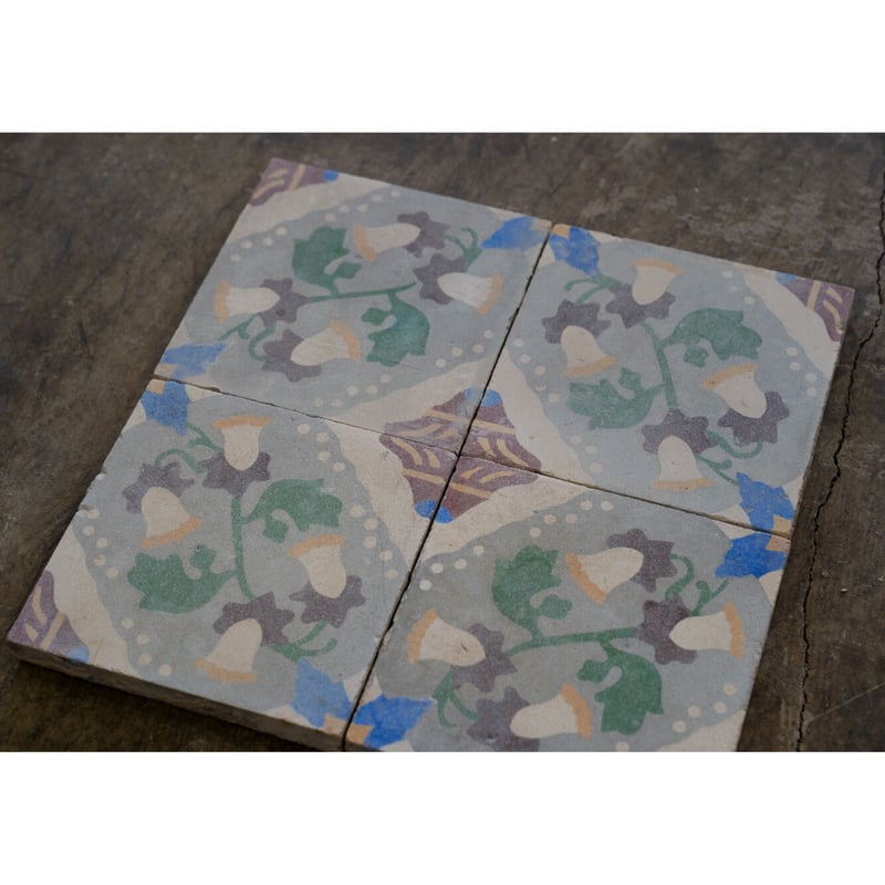 アンティークタイル２枚 アンティークタイル・カップ・1pc | BOLT antique