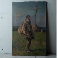 旅する羊飼い・1903年・H.Wirth画・H88cm