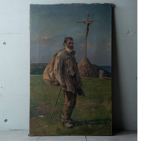 旅する羊飼い・1903年・H.Wirth画・H88cm