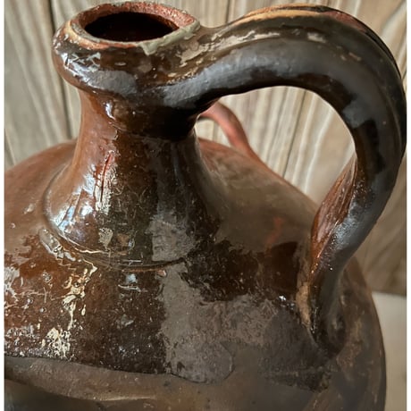 南仏窯の保存用壺・19世紀初頭France/H34cm