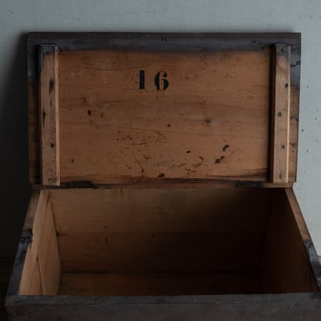 19世紀・ハーブ薬局の保存と運搬用の木箱・No16