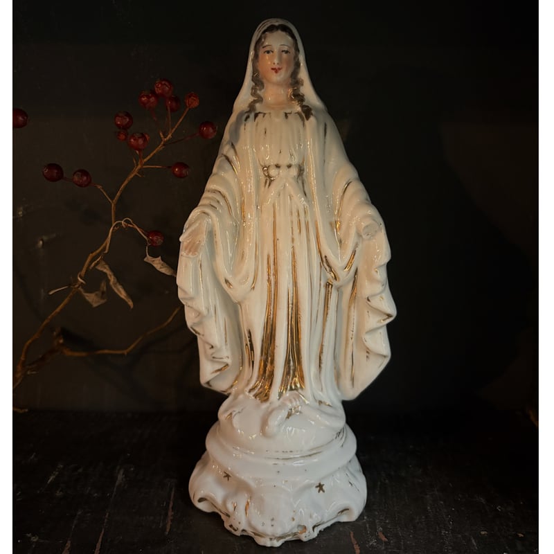 France antique マリア像　木彫　18〜19世紀　古道具　ブロカント 19世紀FRANCE 聖母像 | BOLT antique &brocante＋design