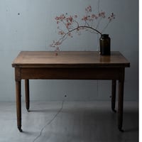 19世紀FRANCE /胡桃の木のパタンと広がるテーブル