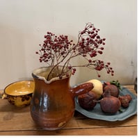 1800年代初頭・茶の釉薬のミルクポット