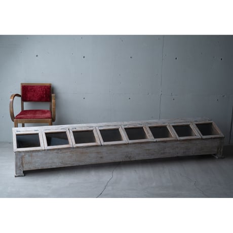 FRANCE アンティーク 穀物屋さんの大きなショーケース