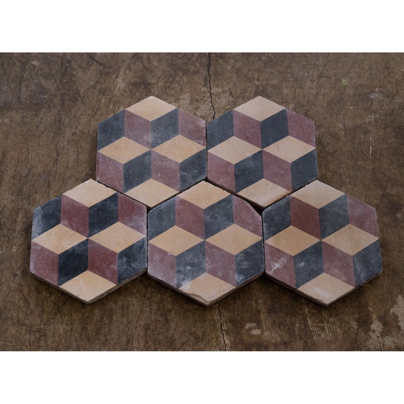 特別出品 欧州中世象嵌タイル 古道具 アンティーク ビンテージ 骨董 古