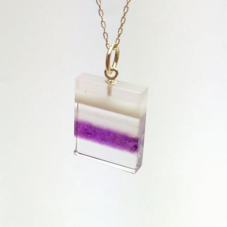 bisoa 縞々NECKLACE PURPLE