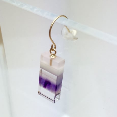 bisoa 縞々PIERCE PURPLE  / 0.5PAIR