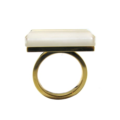 118 Matte&Clear Ring Rectangle