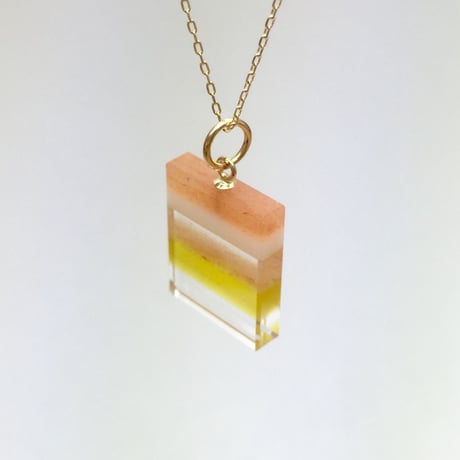 bisoa 縞々NECKLACE ORANGE