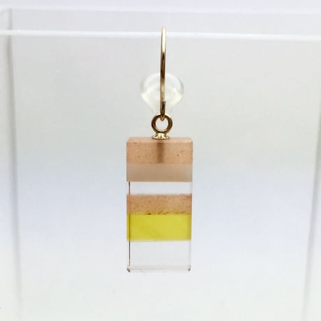 bisoa  縞々PIERCE ORANGE  / 0.5PAIR