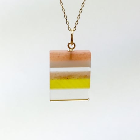 bisoa 縞々NECKLACE ORANGE