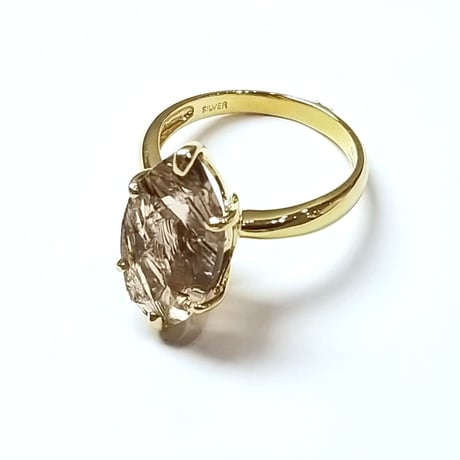 bisoa MARQUIS RING smoky quartz