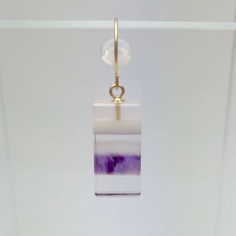 bisoa 縞々PIERCE PURPLE  / 0.5PAIR
