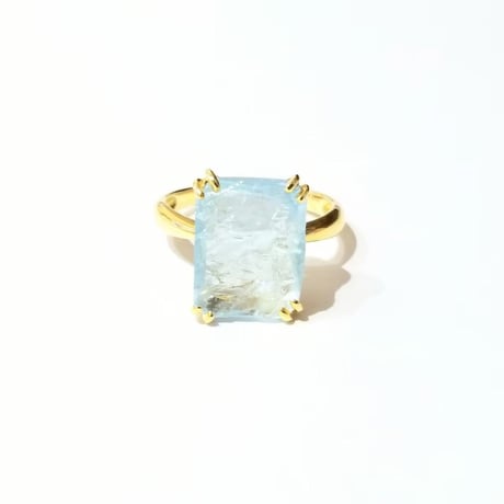 bisoa SQUARE RING  aquamarine