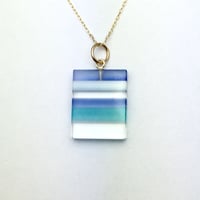 bisoa 縞々NECKLACE  BLUE