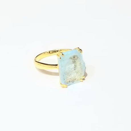 bisoa SQUARE RING  aquamarine