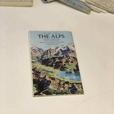 National Geographic社 地形図［THE ALPS1985年製］