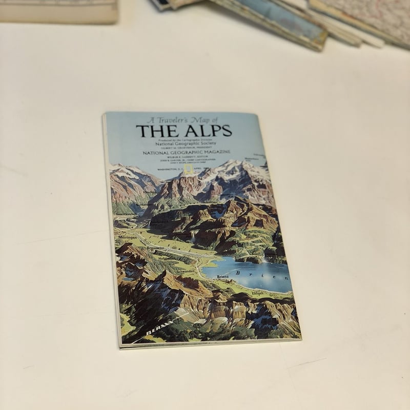 National Geographic社 地形図［THE ALPS1985年製］ | Toku