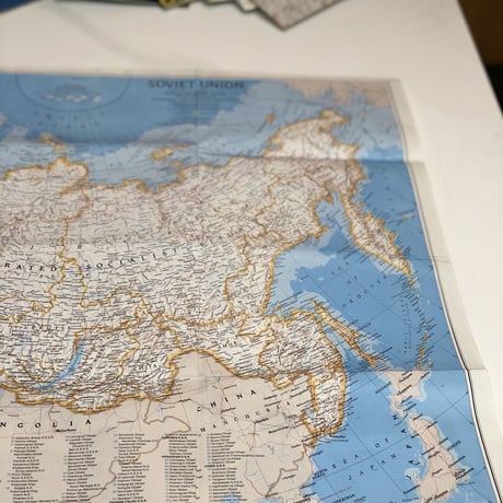 National Geographic社古地図［ソビエト連邦 PEOPLES OF THE SOVIET UNION1976年製］