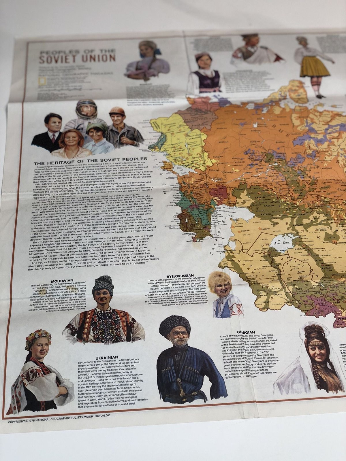 National Geographic社古地図[ソビエト連邦 PEOPLES OF THE S National Geographic社古地図[ソビエト連邦 PEOPLES OF THE S