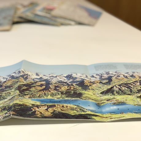 National Geographic社 地形図［THE ALPS1985年製］