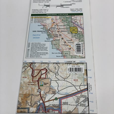 National Geographic社 地形図［Yosemite］新品