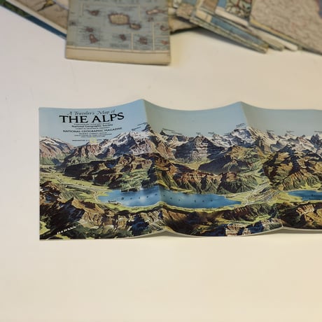 National Geographic社 地形図［THE ALPS1985年製］