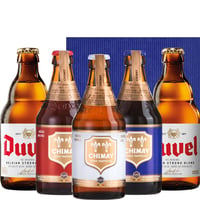 父の日 ビール 詰め合わせセット ベルギービール 飲み比べ 5本セット「シメイ」3本 「デュベル」2本 330ml 輸入ビール 海外ビール 誕生日 プレゼント 退職祝い 熨斗 送料無料