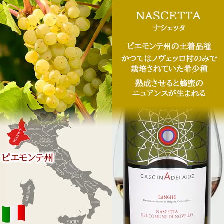 高級 ワインギフト イタリア 紅白 2本 750ml 赤ワイン バルベーラ ダルバ 白ワイン ランゲ ナシェッタ ノヴェッロ DOC ギフト箱付き 包装 メッセージカード 送料無料