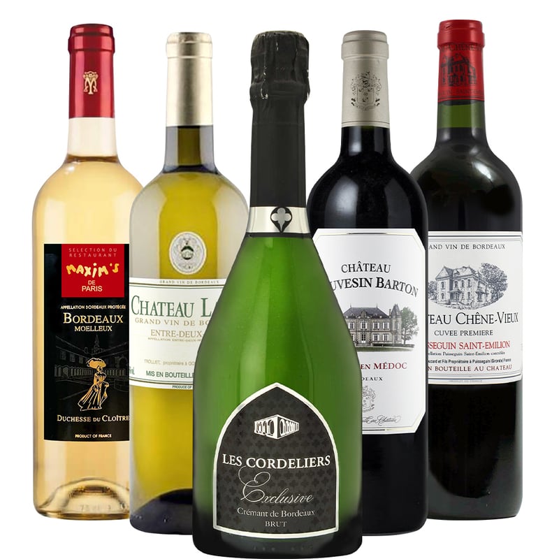 フランスワイン各種5本セット フランスワイン各種5本セット
