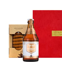 父の日 ビール スイーツ ギフト セット ベルギービール シメイ ホワイト 330ml LES CACAOS サブレ クッキー 詰め合わせセット 海外ビール 輸入ビール ギフト箱付き 誕生日 御祝