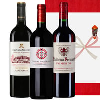 お中元 高級 ワイン ギフト 赤ワイン 3本 セット 詰め合わせ フランス ボルドー 辛口 750ml  誕生日 お酒 内祝い 就任祝い 会社 法人 取引先 贈答 のし