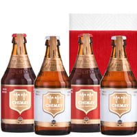 お中元 夏ギフト 紅白ビール ベルギー 『シメイ』「シメイ・レッド」「シメイ・ホワイト」 330ml ×４本 飲み比べセット ギフト箱 リボン付き メッセージカード付き