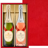 御祝 記念日 フランス スパークリング 辛口 ロゼ スパークリングワイン ロワール 750ml 2本 ギフト箱 リボン付き メッセージカード付き