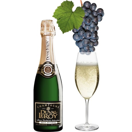 ホワイトデー シャンパンとスイーツ フランス 人気メゾン シャンパン デュヴァル・ルロワ 「ブリュット・レザーブ」375ml ＆ ベルギーチョコレート