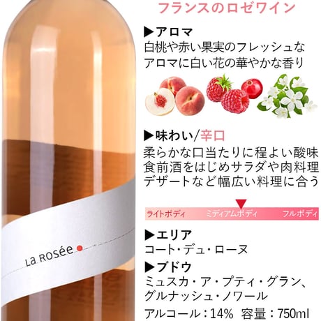 お祝い 誕生日 ピンク ワイン ロゼ ギフト フランス コート・デュ・ローヌ オーガニック ロゼワイン 辛口 750ml ギフト箱 リボン付き メッセージカード