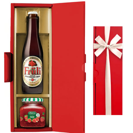 ビール スイーツ ギフト セット ベルギー フルーツビール イチゴ コンポート ジャム 苺 ストロベリー ギフト箱 メッセージカード付 誕生日 記念日 送料無料