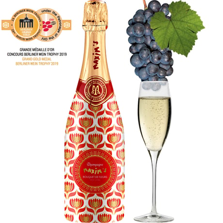 シャンパンギフト  フランス 「マキシム・ド・パリ・ブーケ・ド・フルール」 750ml ラッピング付 熨斗可能 お祝い 結婚祝い 誕生日プレゼント