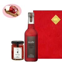 プレゼント 【ジュースとスイーツ】フランス『アラン・ミリア』ラズベリージュース 330ml＆アンディオール イチゴ 木苺 ジャム  送料無料